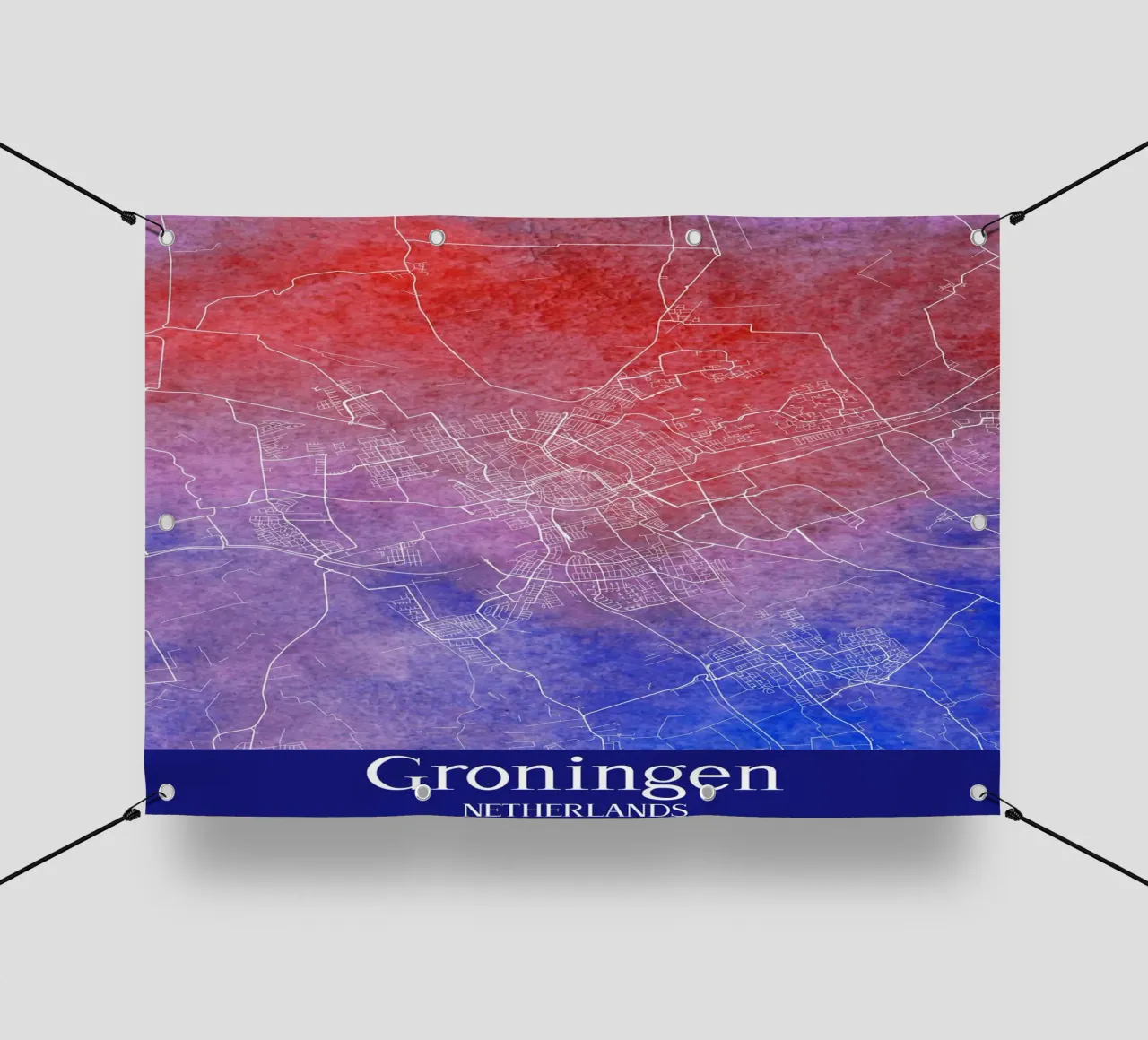 Groningen NETHERLANDS telo in pvc da WorldPrint
