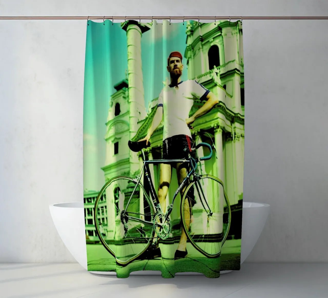 Josef 2 tenda da doccia da BLAEK Design Studio