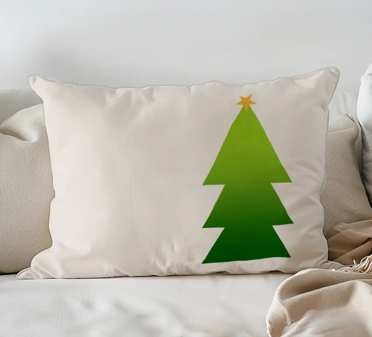 Tannenbaum Farbverlauf cuscino da Sophie Augustin Illustration
