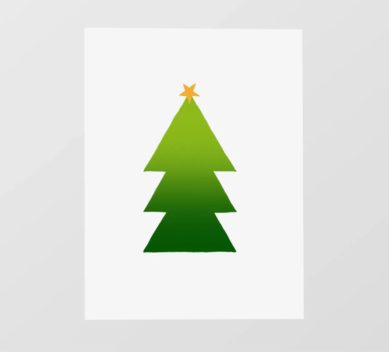 Tannenbaum Farbverlauf telo in pvc da Sophie Augustin Illustration