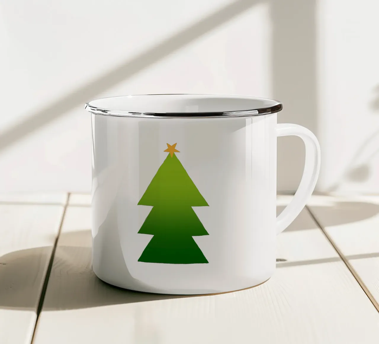 Tannenbaum Farbverlauf tazza in smalto da Sophie Augustin Illustration