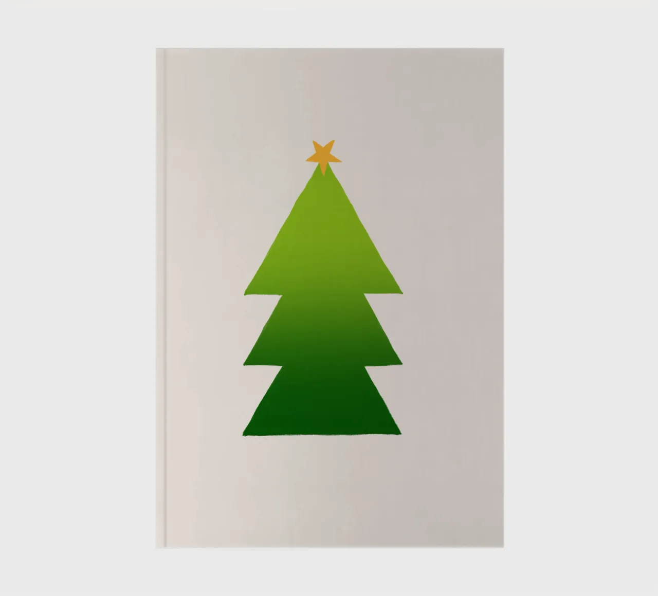 Tannenbaum Farbverlauf notebook by Sophie Augustin Illustration