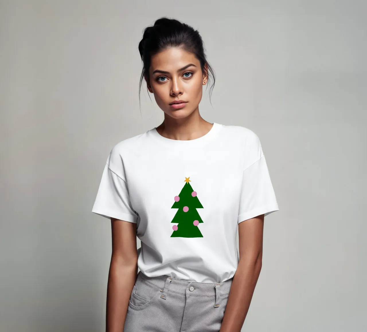 Tannenbaum mit Kugeln t-shirt da Sophie Augustin Illustration