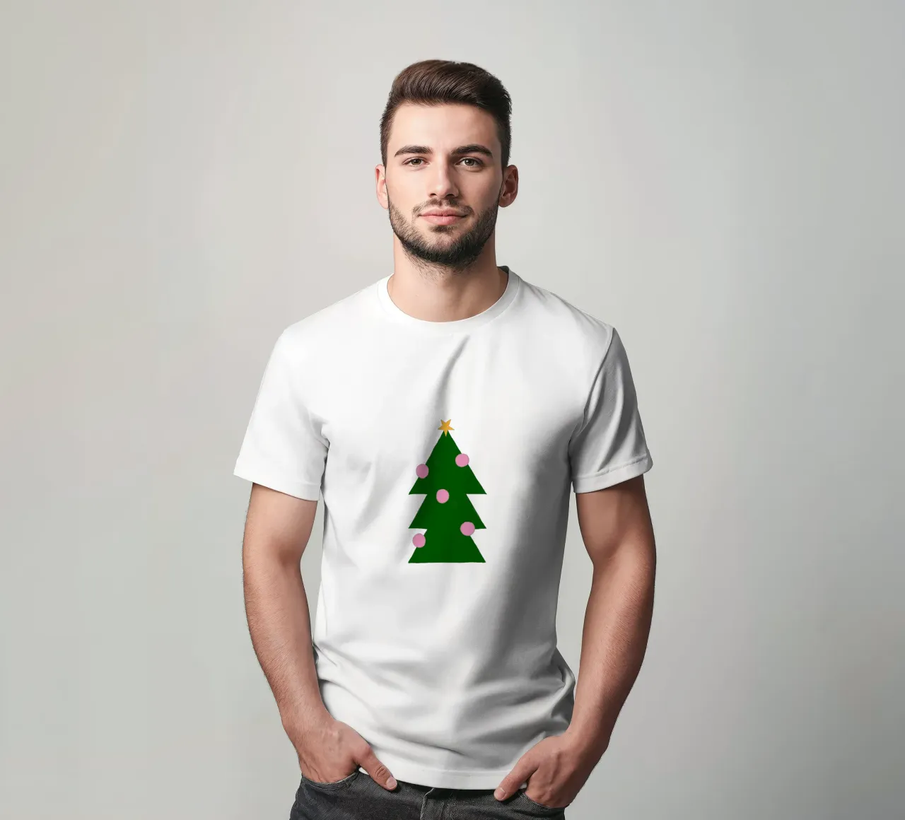 Tannenbaum mit Kugeln t-shirt da Sophie Augustin Illustration