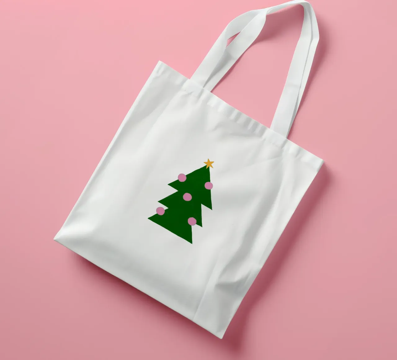 Tannenbaum mit Kugeln borsa in juta da Sophie Augustin Illustration