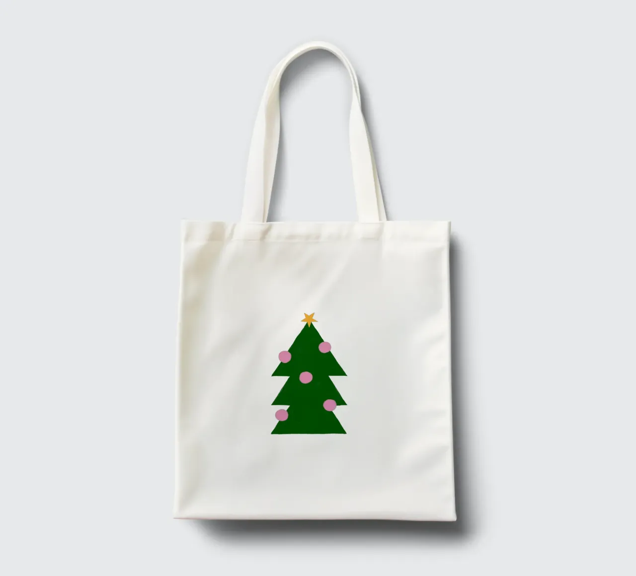 Tannenbaum mit Kugeln borsa in juta da Sophie Augustin Illustration