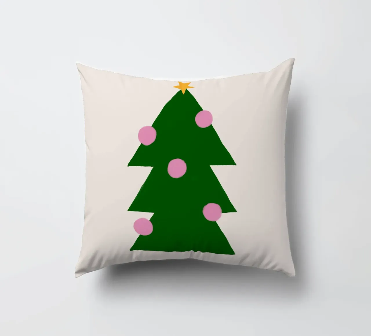 Tannenbaum mit Kugeln cuscino da Sophie Augustin Illustration