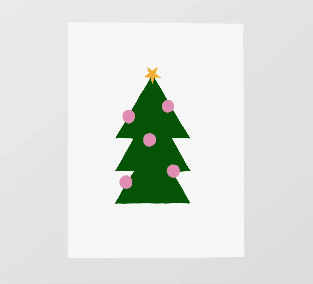 Tannenbaum mit Kugeln pellicola backlit da Sophie Augustin Illustration