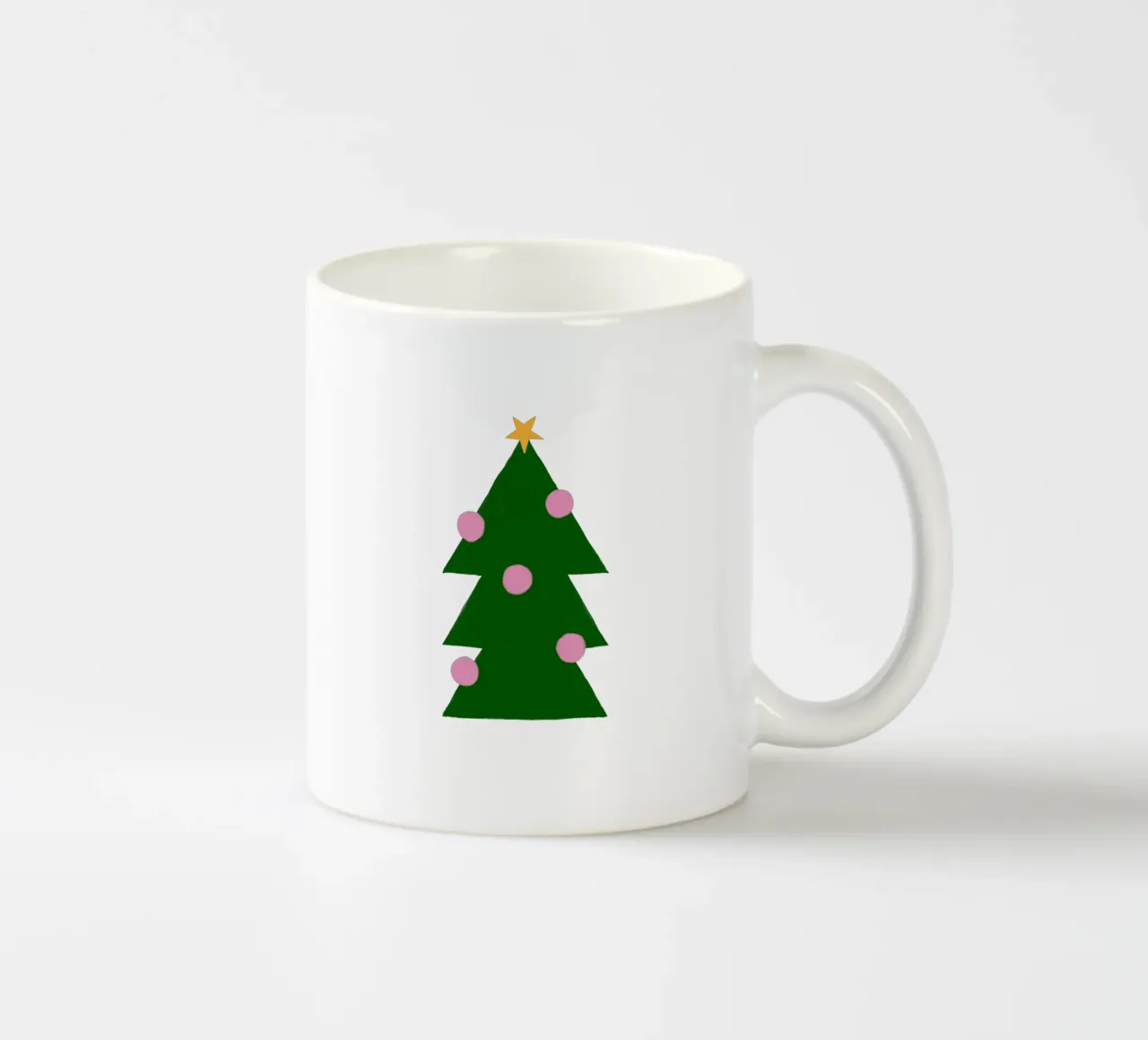 Tannenbaum mit Kugeln tazza in ceramica da Sophie Augustin Illustration