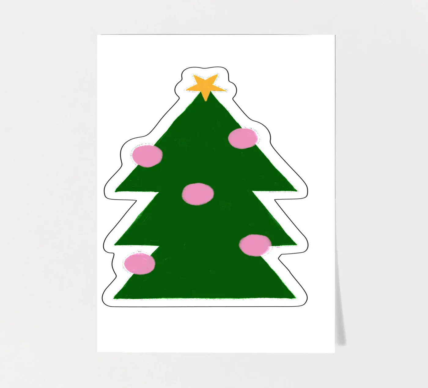 Tannenbaum mit Kugeln sticker sheet by Sophie Augustin Illustration