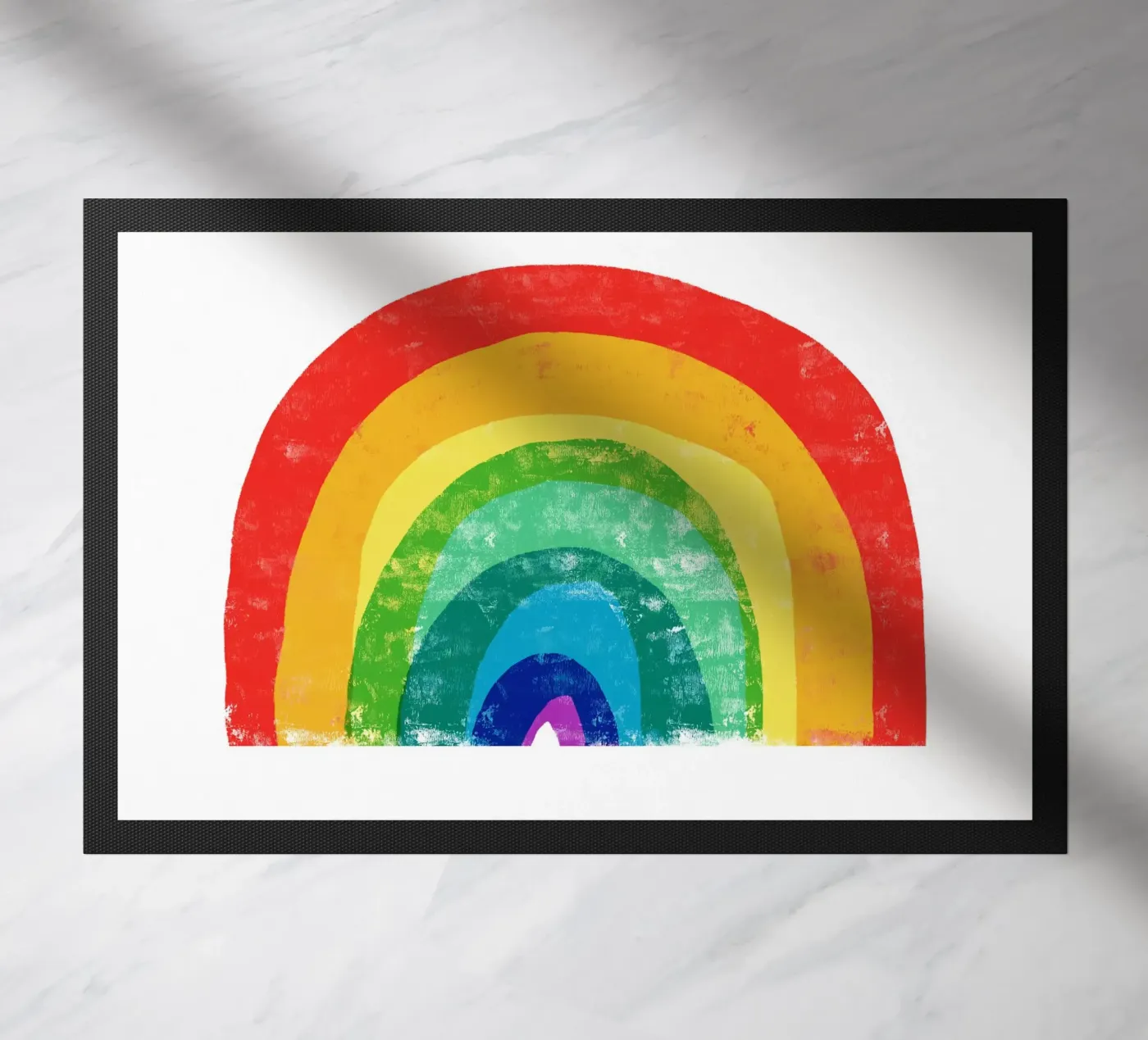 Rainbow paillasson de Kim Hubball Studio