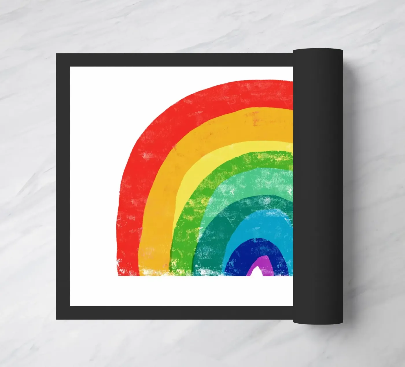 Rainbow paillasson de Kim Hubball Studio