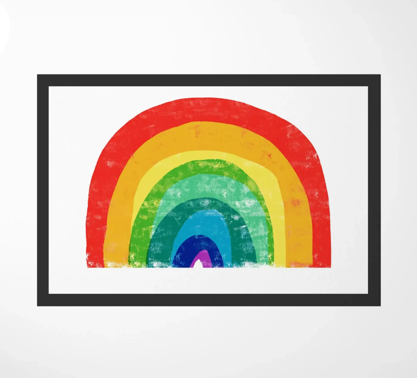 Rainbow paillasson de Kim Hubball Studio