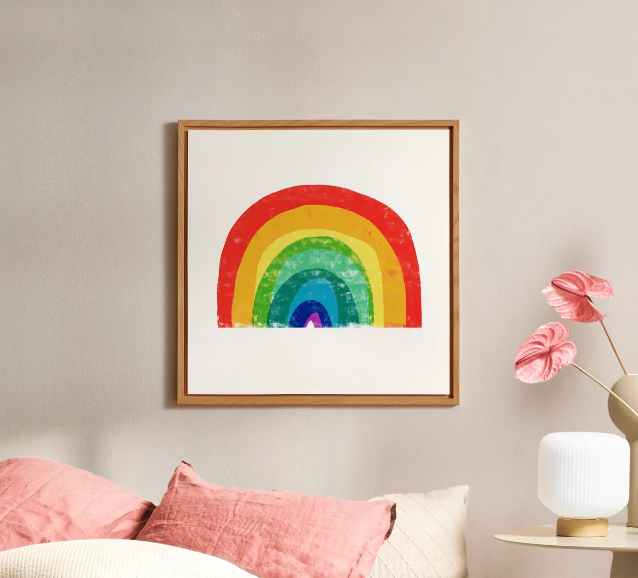 Rainbow forex plate by Kim Hubball Studio