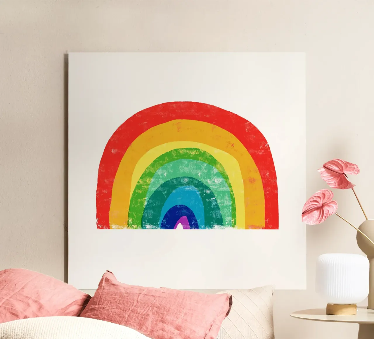 Rainbow forex plate by Kim Hubball Studio