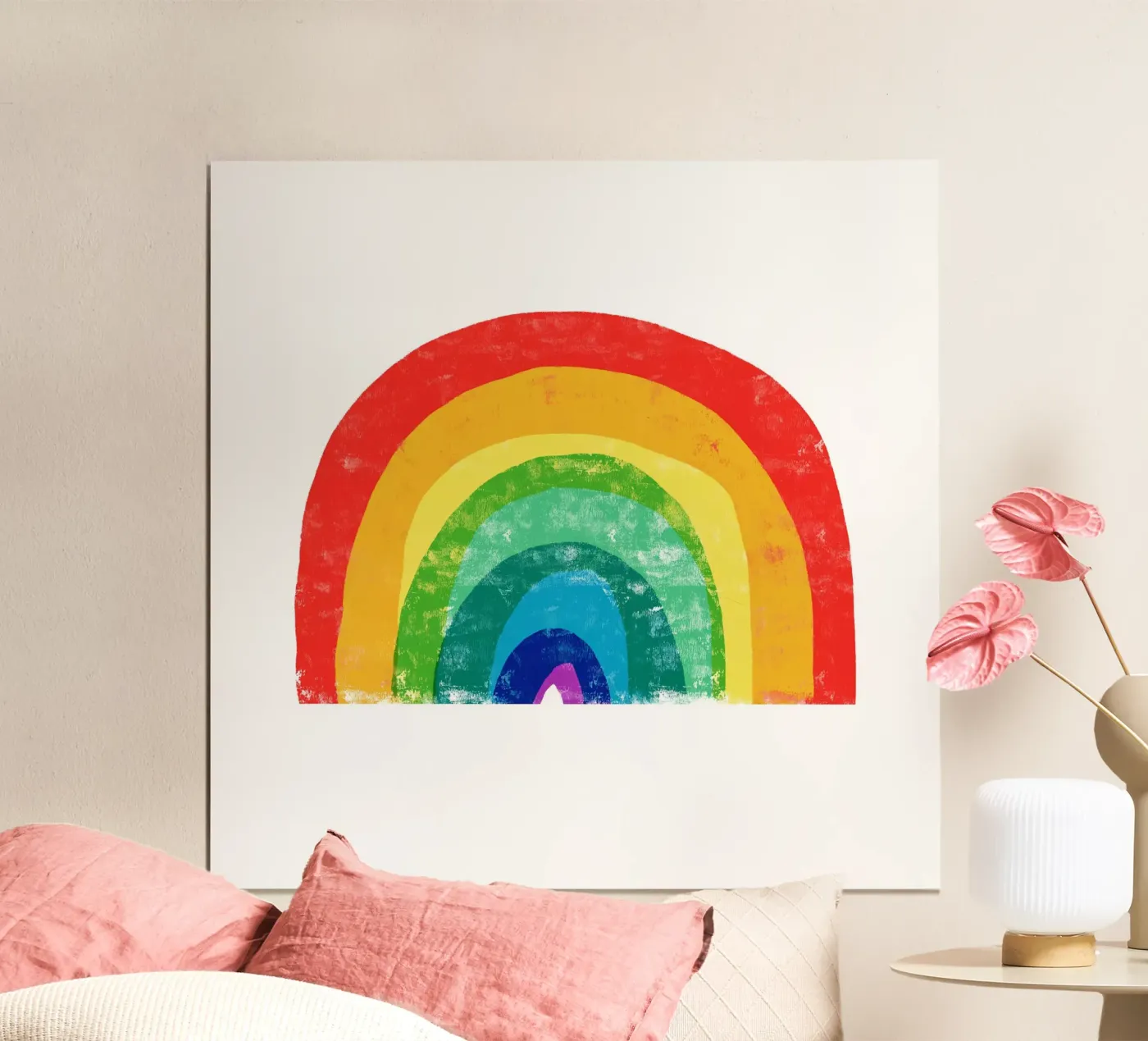 Rainbow poster by Kim Hubball Studio