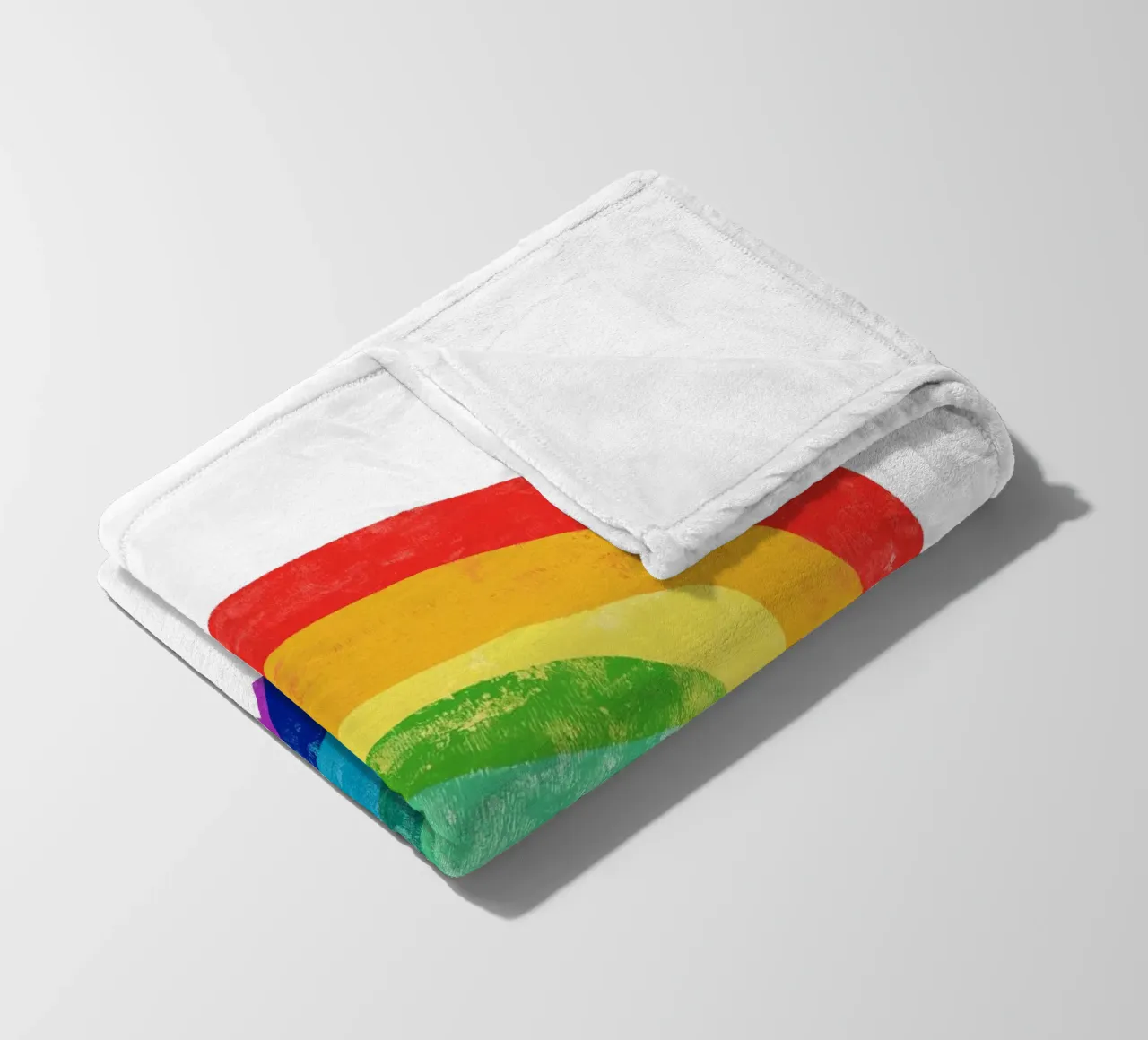 Regenboog fleecedeken van Kim Hubball Studio