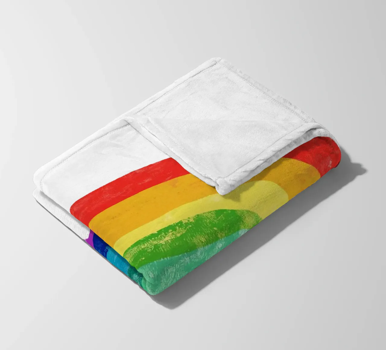 Regenboog fleecedeken van Kim Hubball Studio