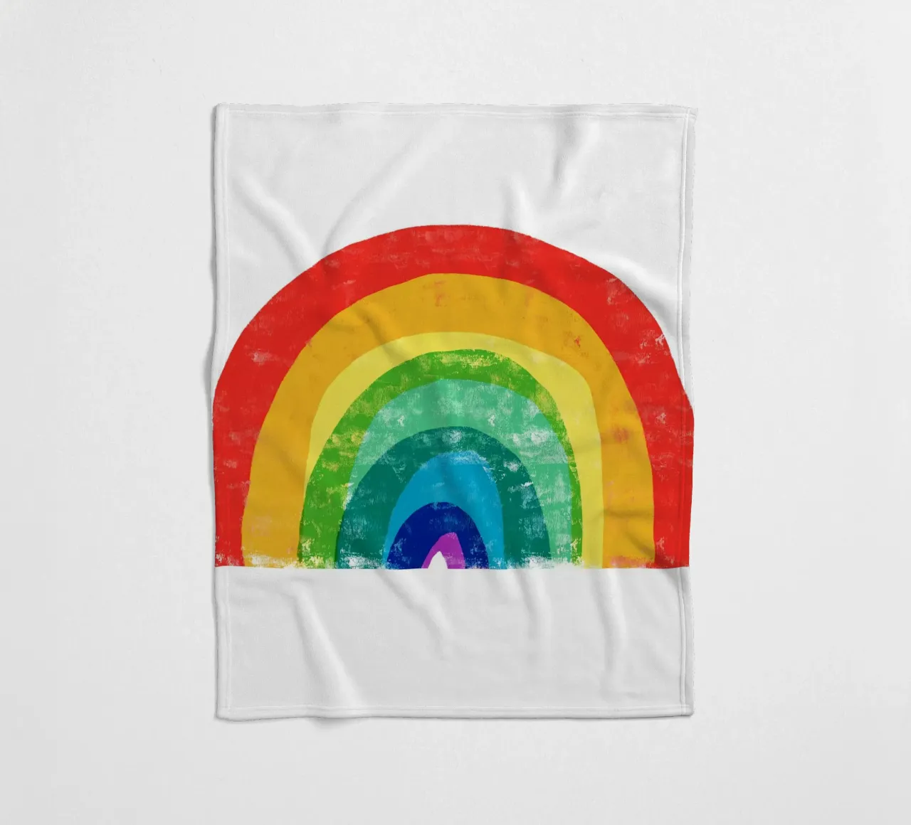 Regenboog fleecedeken van Kim Hubball Studio