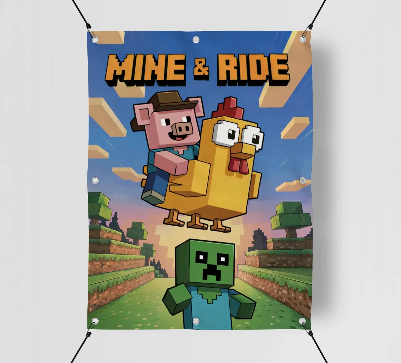 Minecraft Mine and Ride telo in pvc da Stellar Creative