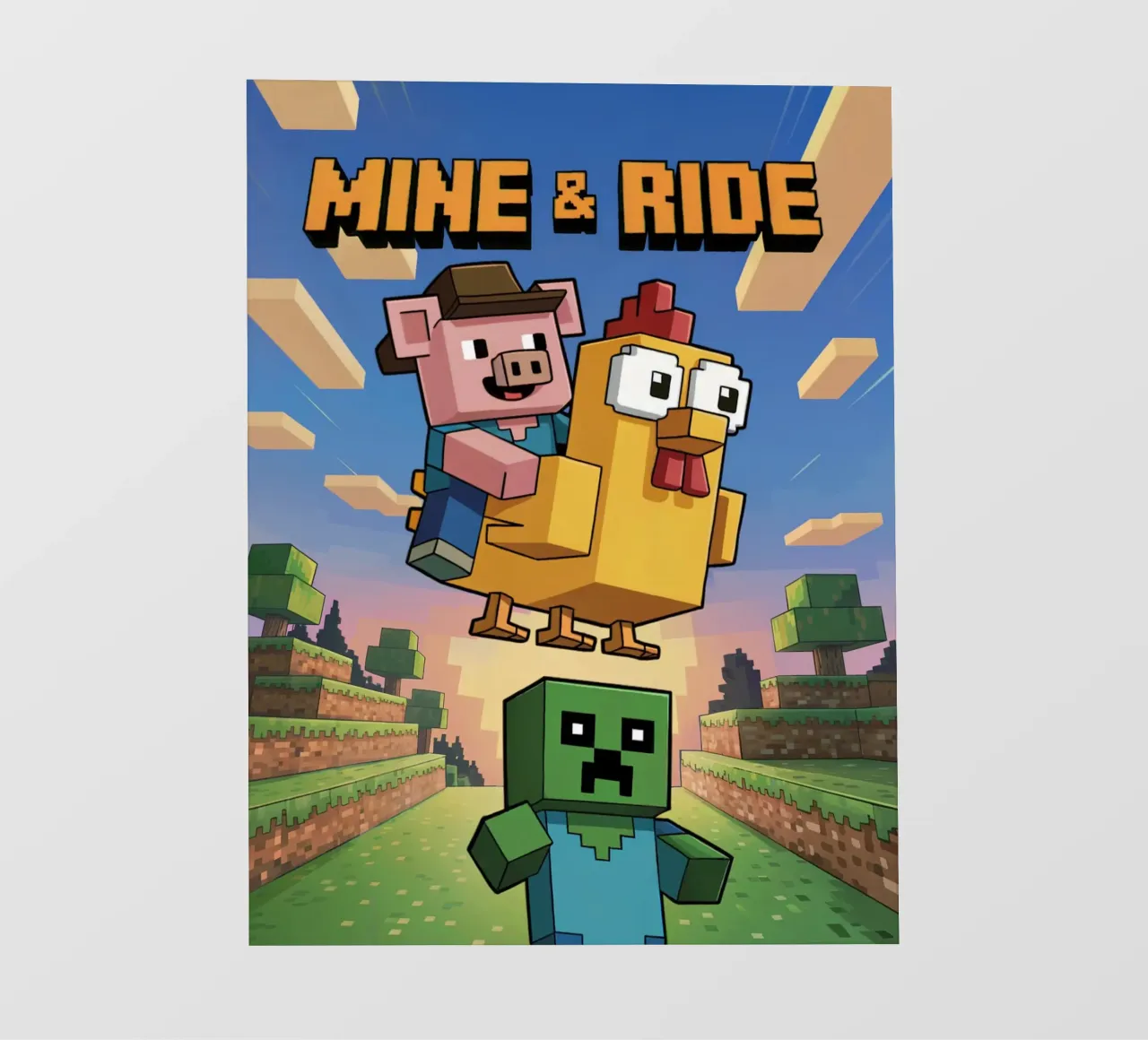 Minecraft Mine and Ride telo in pvc da Stellar Creative