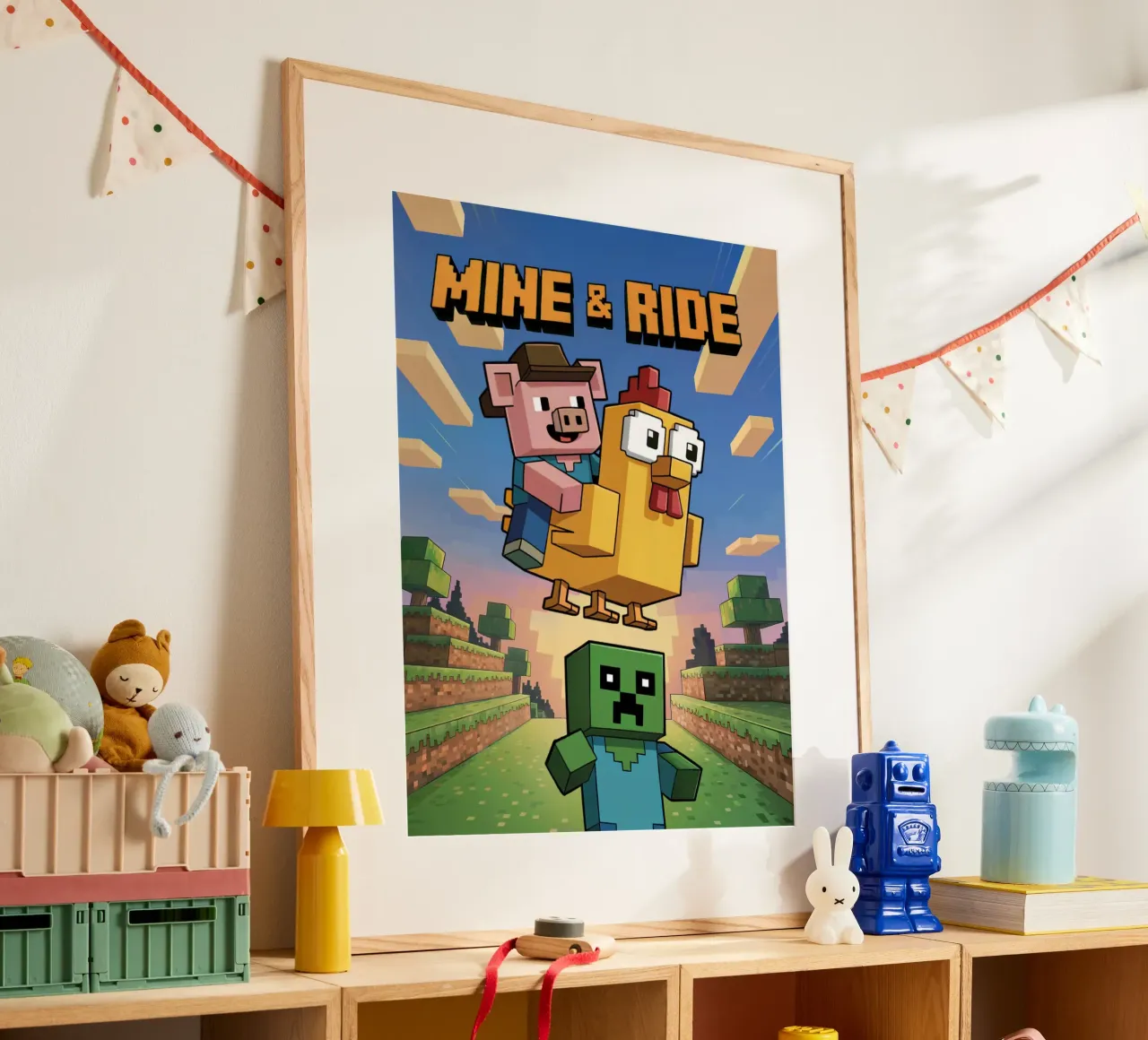 Minecraft Mine and Ride carta hahnemühle da Stellar Creative