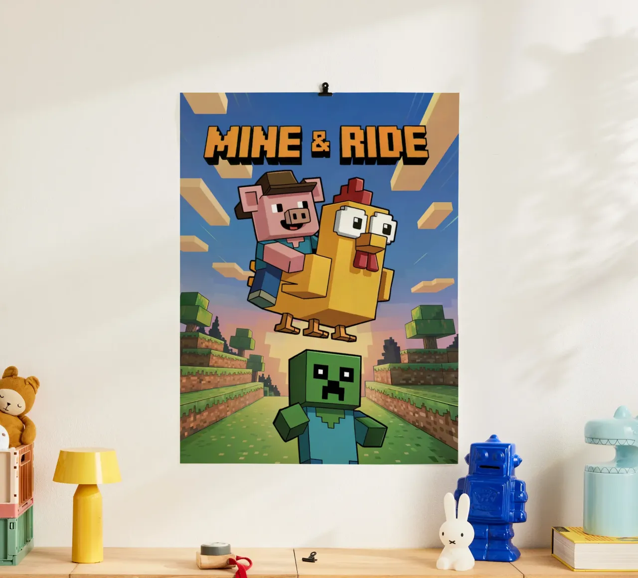 Minecraft Mine and Ride carta hahnemühle da Stellar Creative