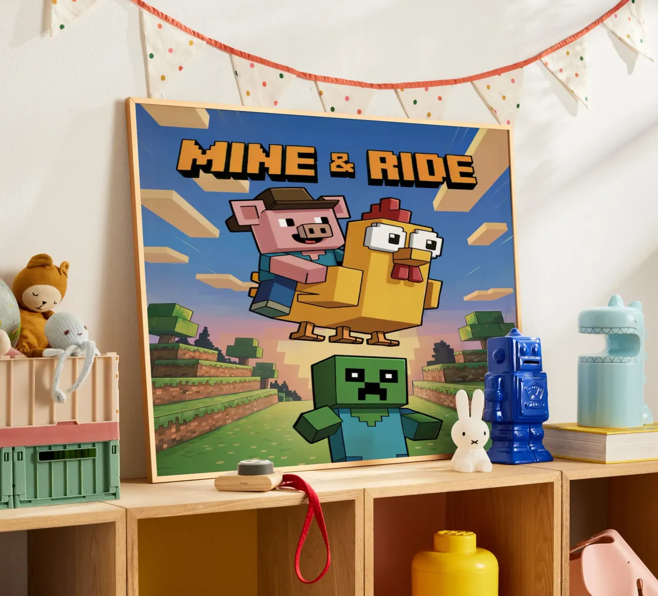 Minecraft Mine and Ride carta hahnemühle da Stellar Creative