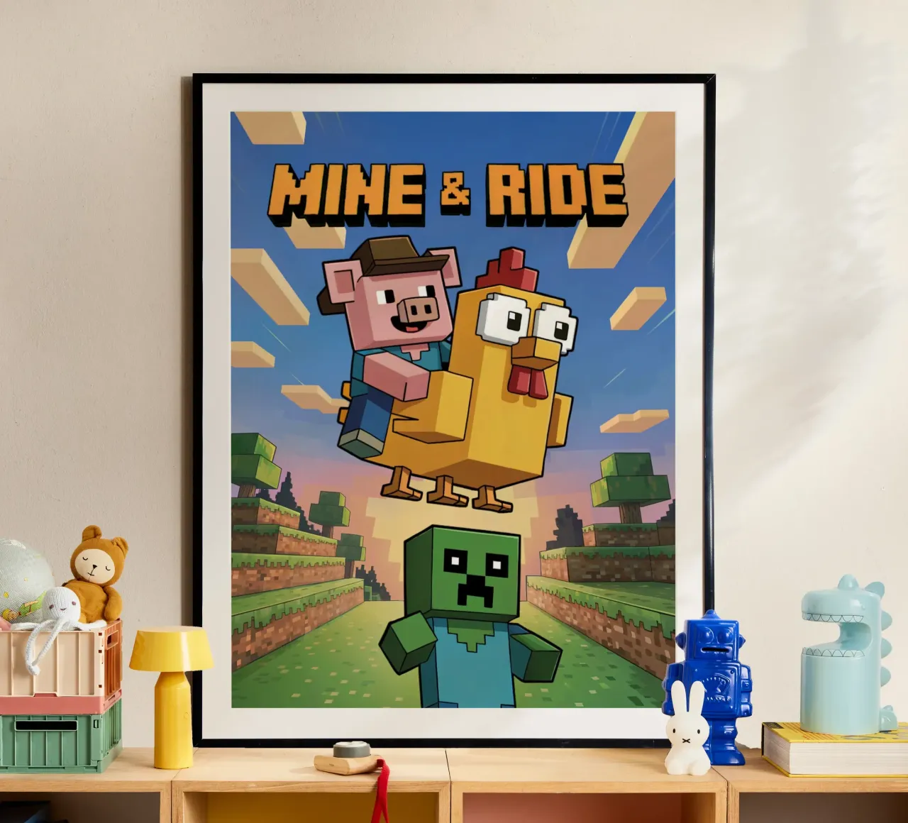 Minecraft Mine and Ride carta hahnemühle da Stellar Creative