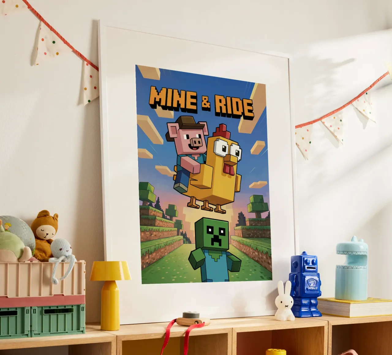 Minecraft Mine and Ride carta hahnemühle da Stellar Creative