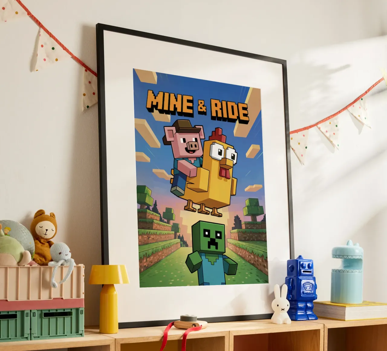 Minecraft Mine and Ride carta hahnemühle da Stellar Creative