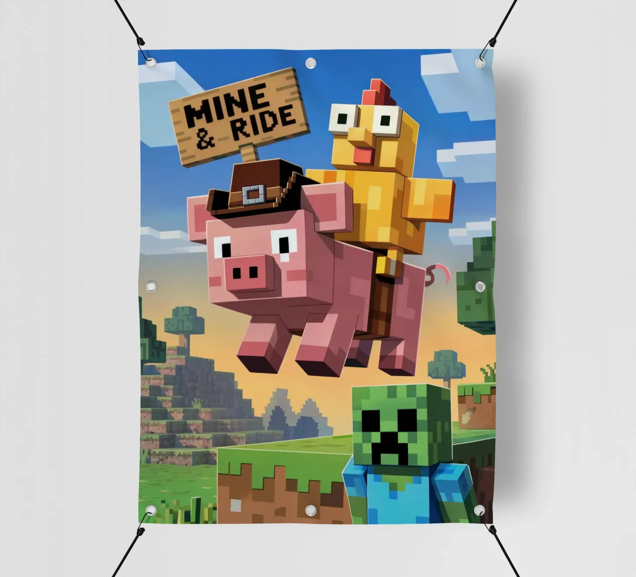 Minecraft Mine and Ride telo in pvc da Stellar Creative