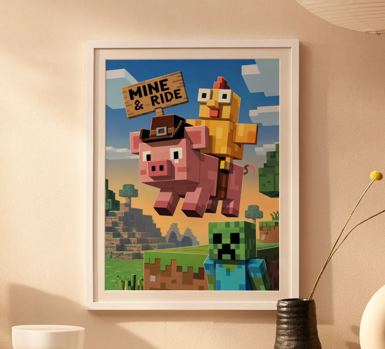 Minecraft Mine and Ride carta hahnemühle da Stellar Creative