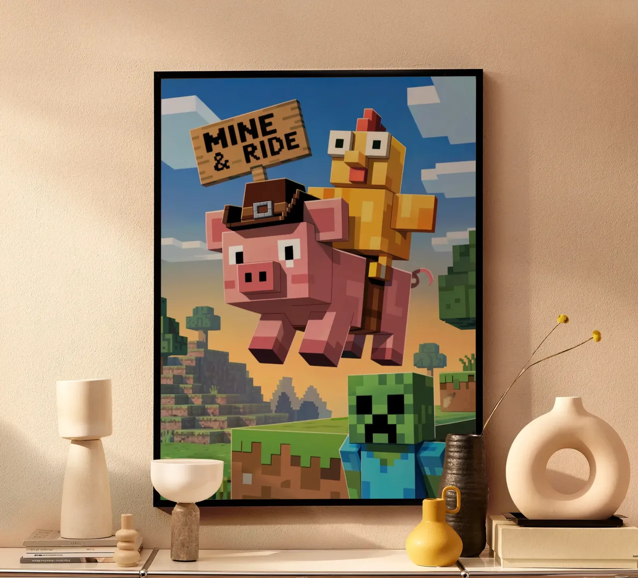 Minecraft Mine and Ride carta hahnemühle da Stellar Creative