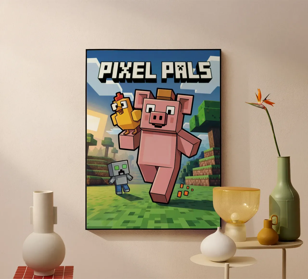 Minecraft Pixel Pals plexiglass da Stellar Creative