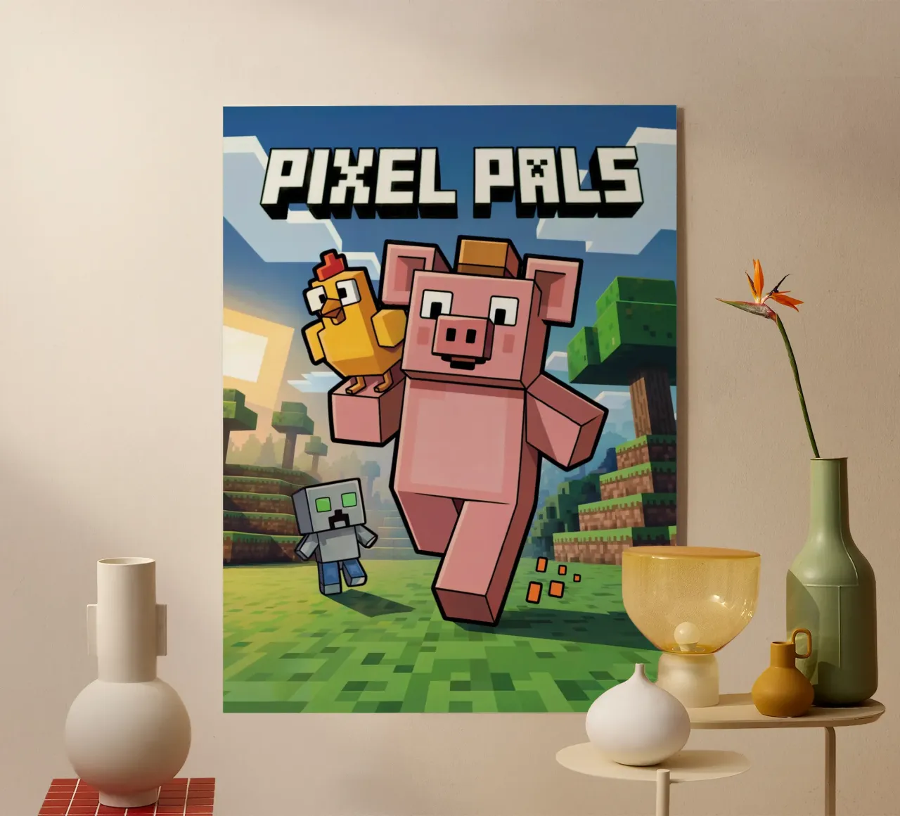Minecraft Pixel Pals plexiglass da Stellar Creative