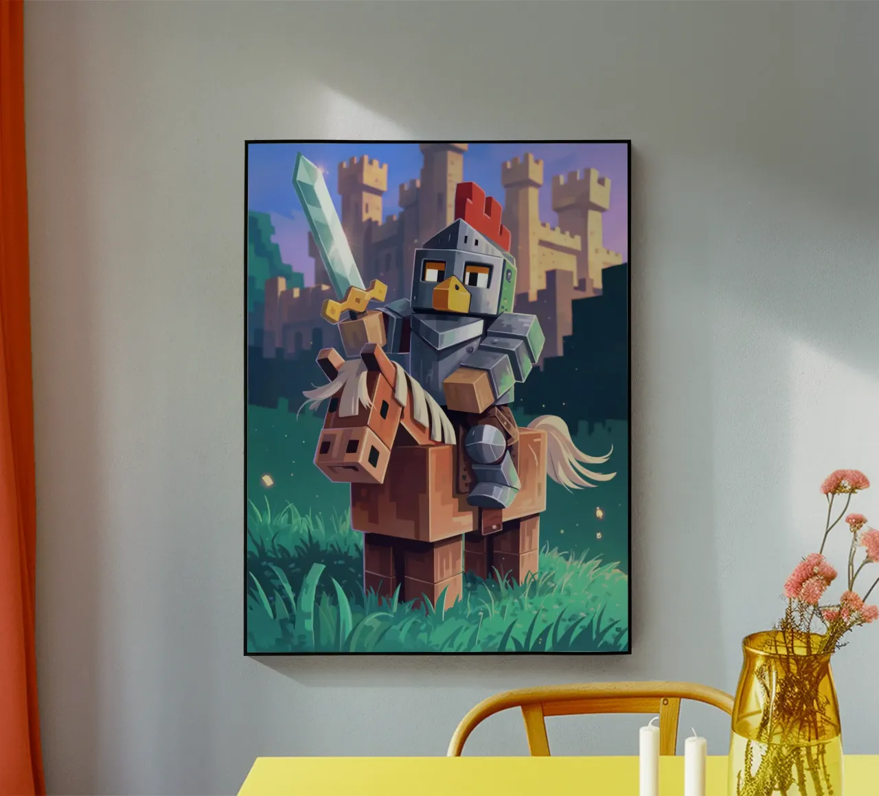 Minecraft Chicken Knight plexiglass da Stellar Creative