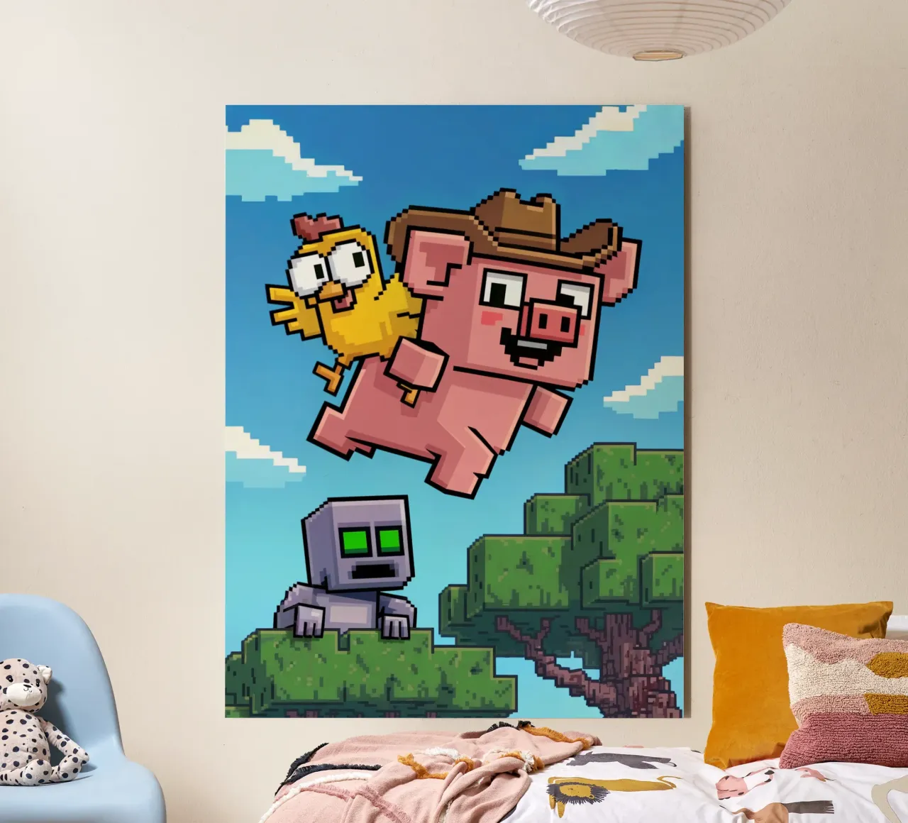 Minecraft alluminio dibond da Stellar Creative