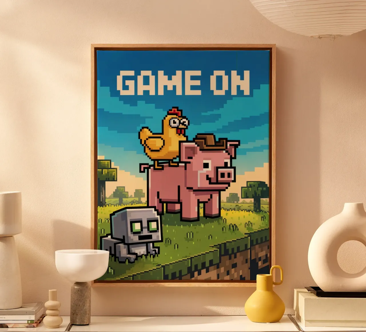 Minecraft Game On tela da Stellar Creative
