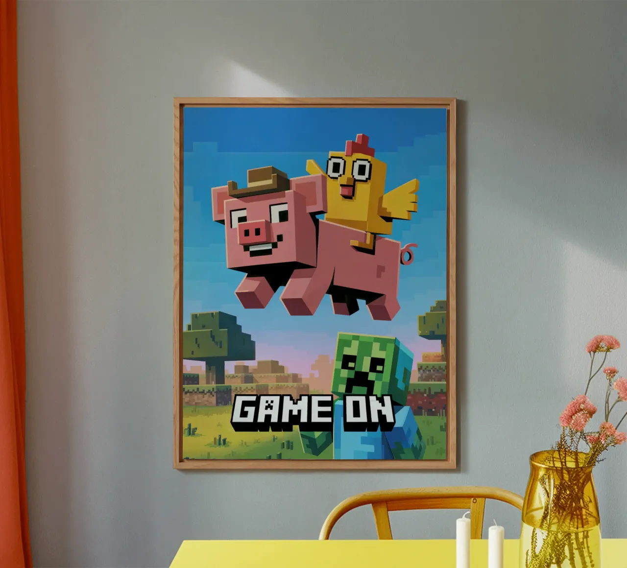 Minecraft Game On alluminio dibond da Stellar Creative