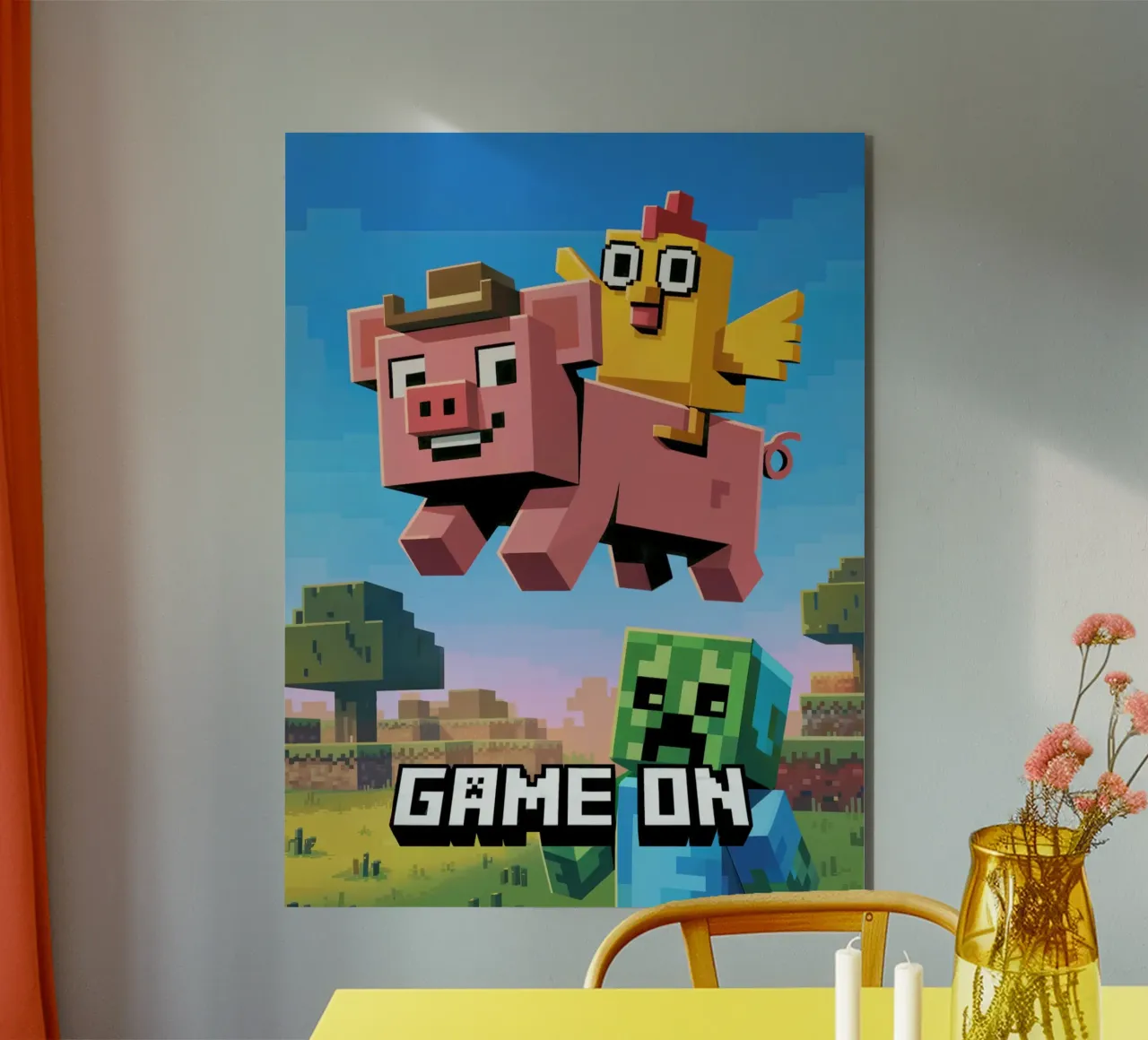 Minecraft Game On alluminio dibond da Stellar Creative