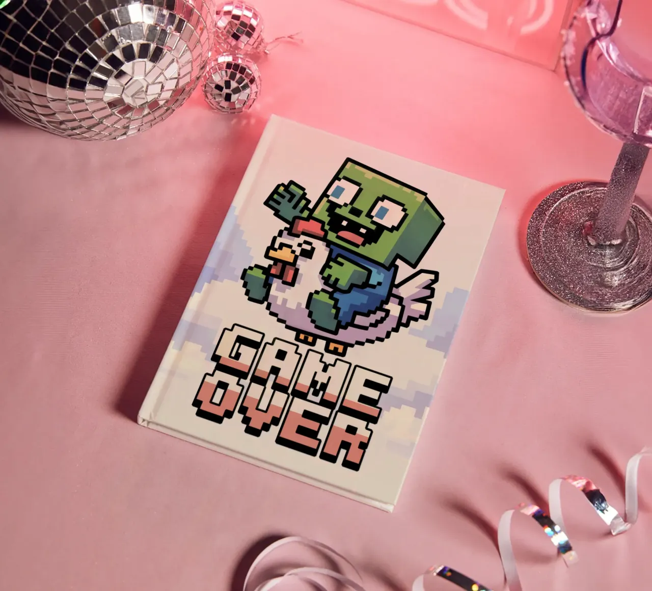 Minecraft Game Over diario da Stellar Creative