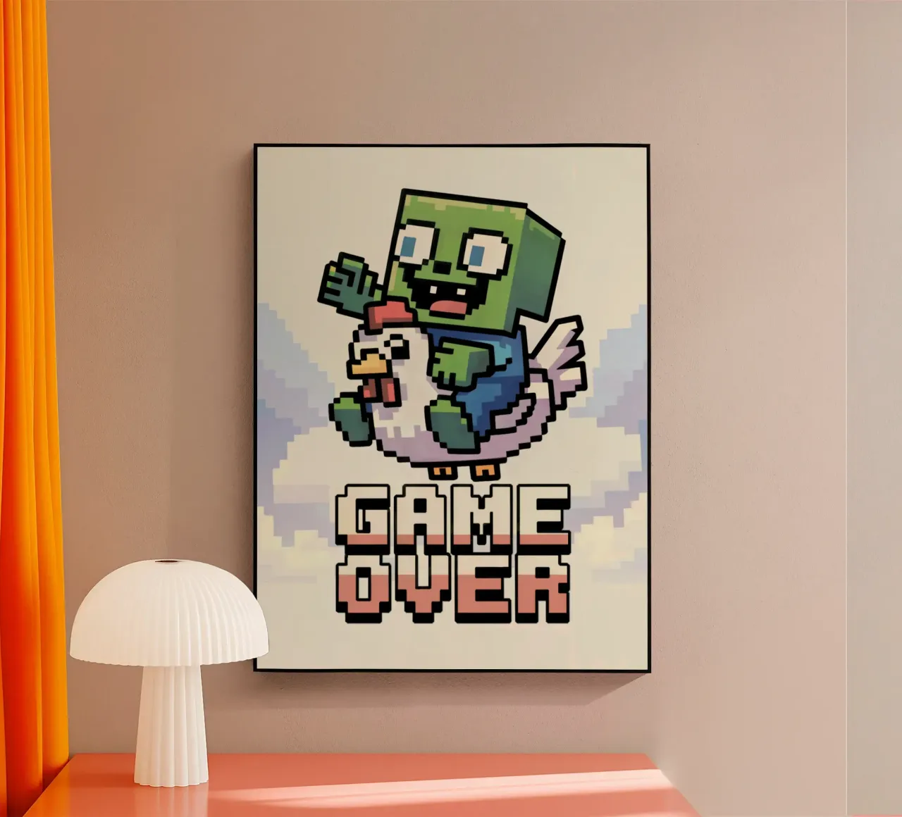 Minecraft Game Over metacrilato de Stellar Creative