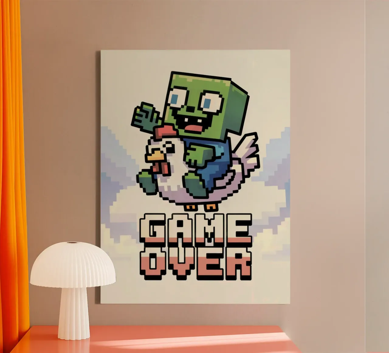 Minecraft Game Over tela da Stellar Creative