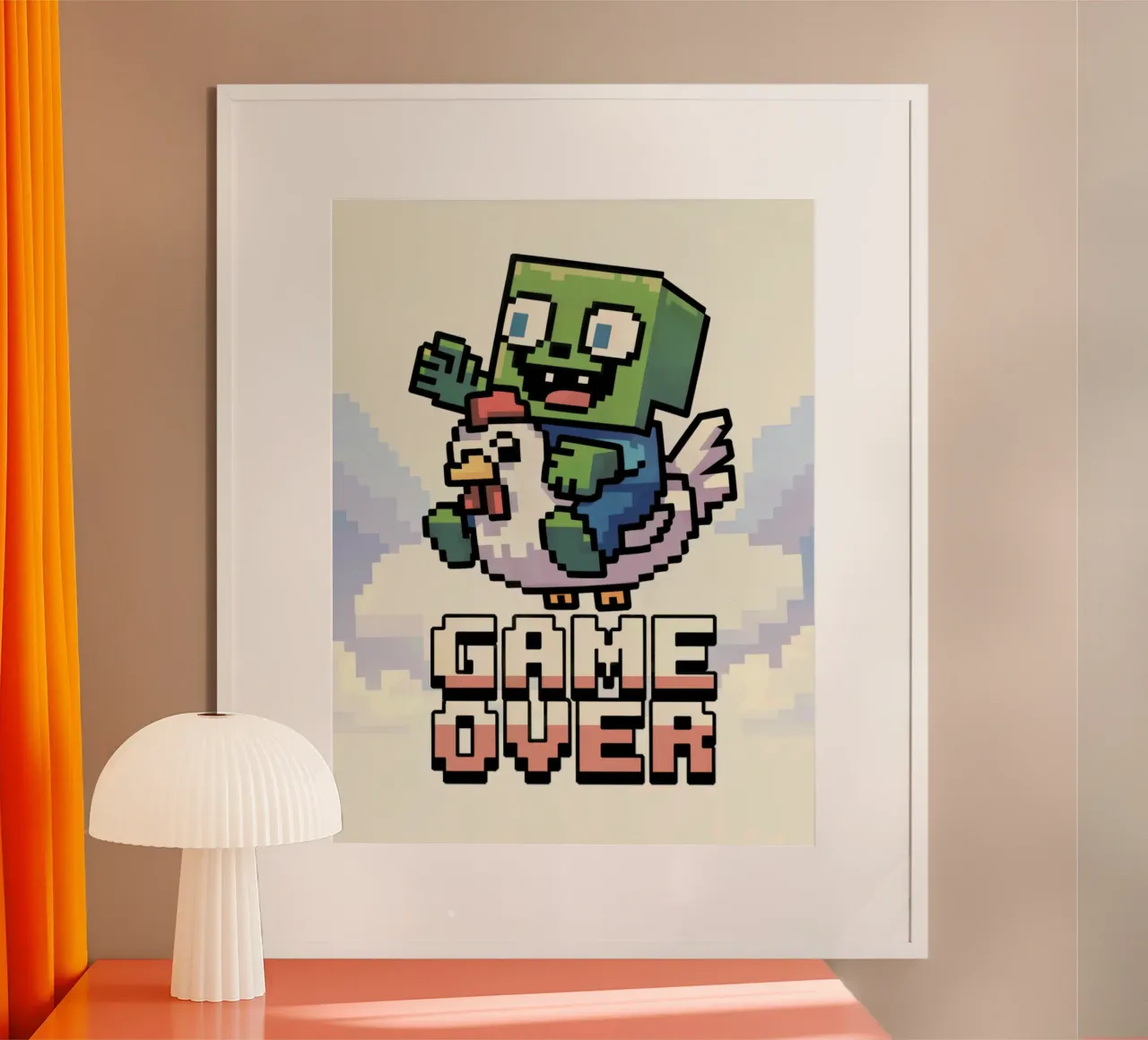 Minecraft Game Over poster da Stellar Creative