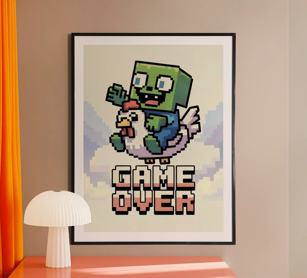 Minecraft Game Over poster da Stellar Creative