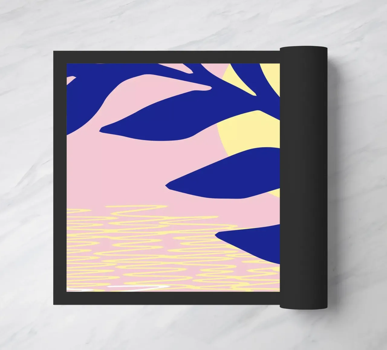 Setting Sun doormat by Kim Hubball Studio