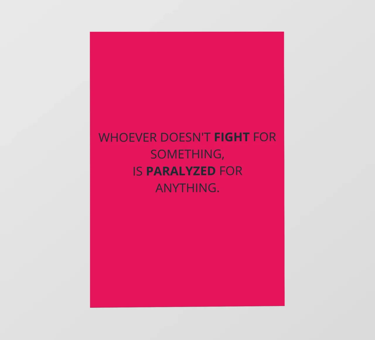 Fight for something telo in pvc da LisaArtes