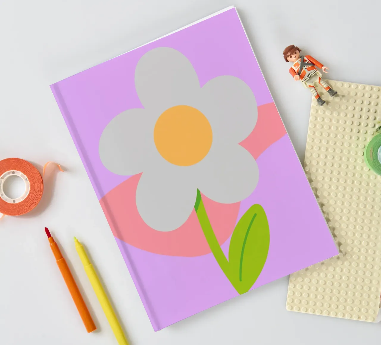 Minimalist Daisy notebook by LisaArtes