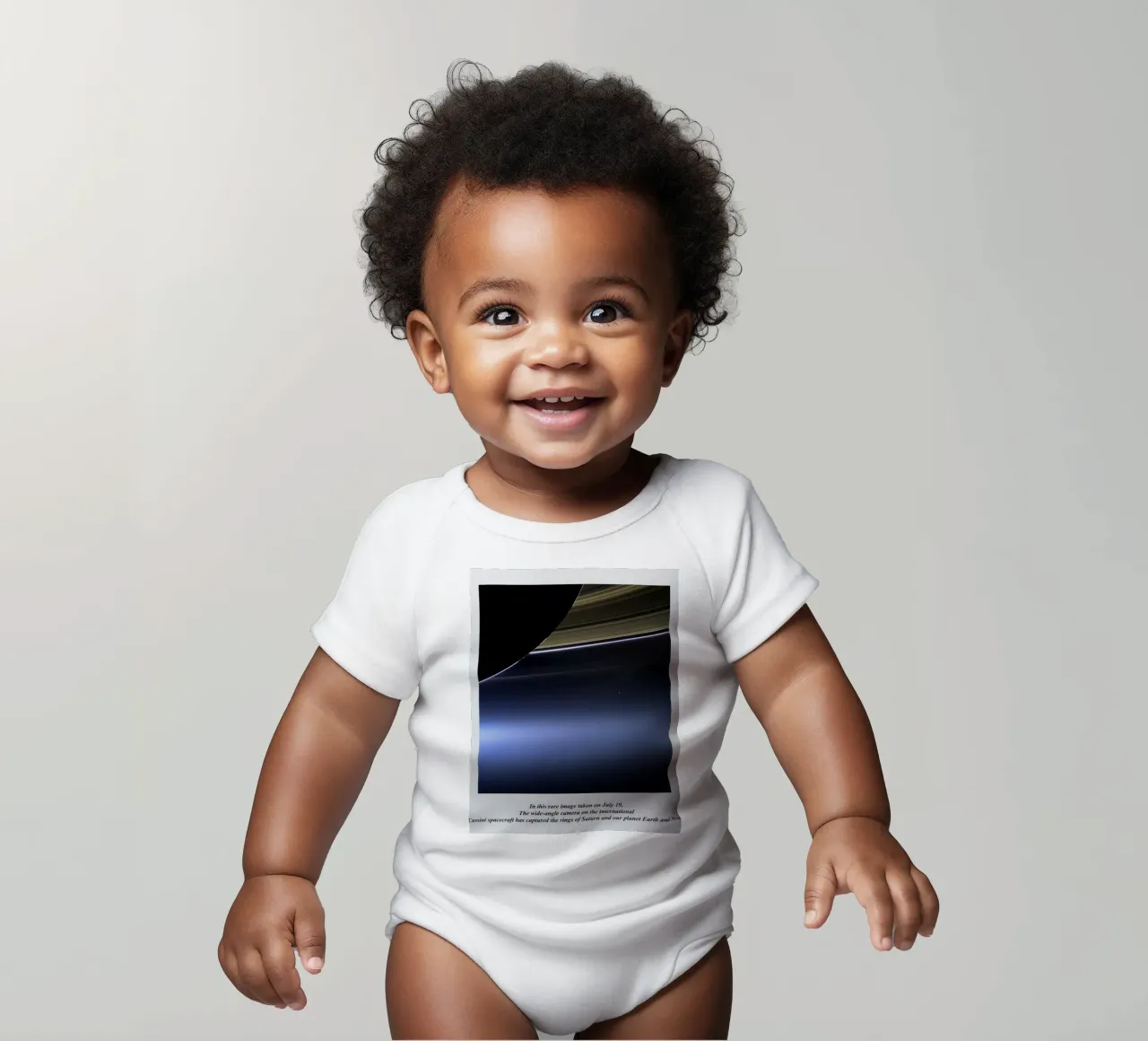 Blassblauer Fleck Kurzarm Babybody von sidine shop